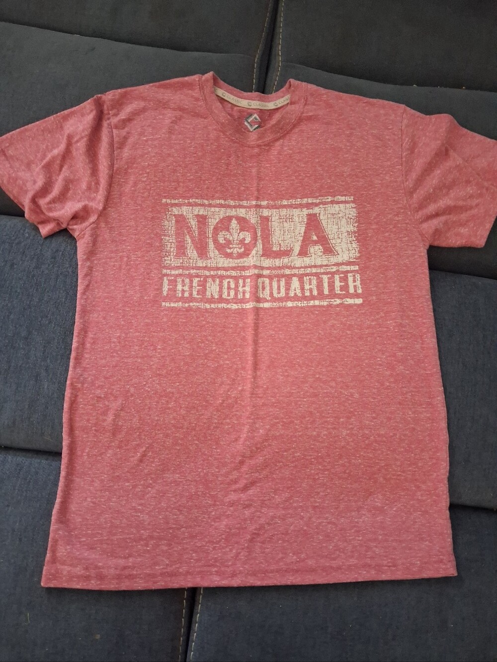 Classic NOLA French Quarter Heather Red Tee